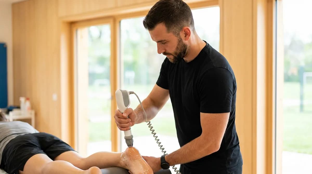 Stoßwellentherapie in der Physiotherapie-Praxis – Behandlung chronischer Sehnenbeschwerden
